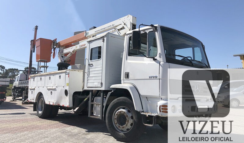 MERCEDES BENZ MB1719 2013 – 4×2 – CABINE AUX. – LINHA VIVA CESTO AÉREO IMAP LI 13.000 D GI – 2014